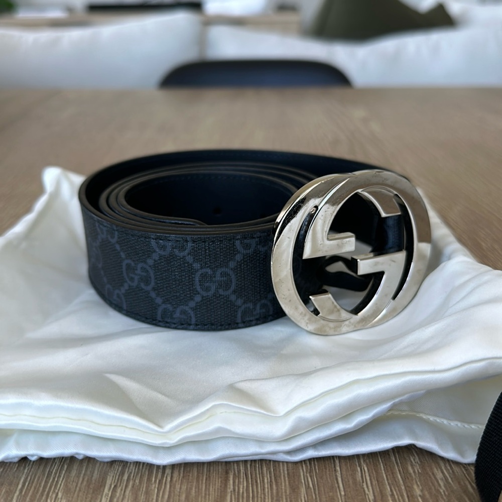 Men’s Black Gucci Belt